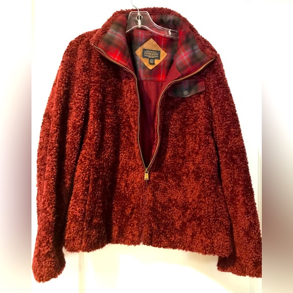 Ladies Pendleton Fuzzy Jacket - Picture 1 of 8